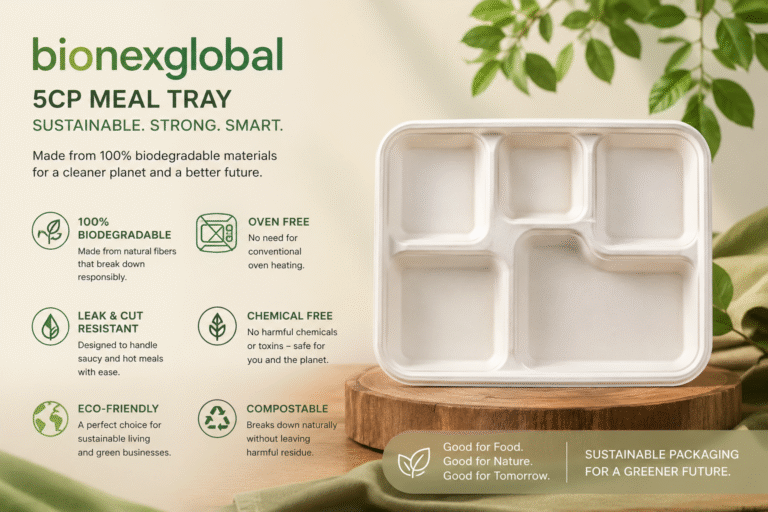5 Compartment Meal Tray