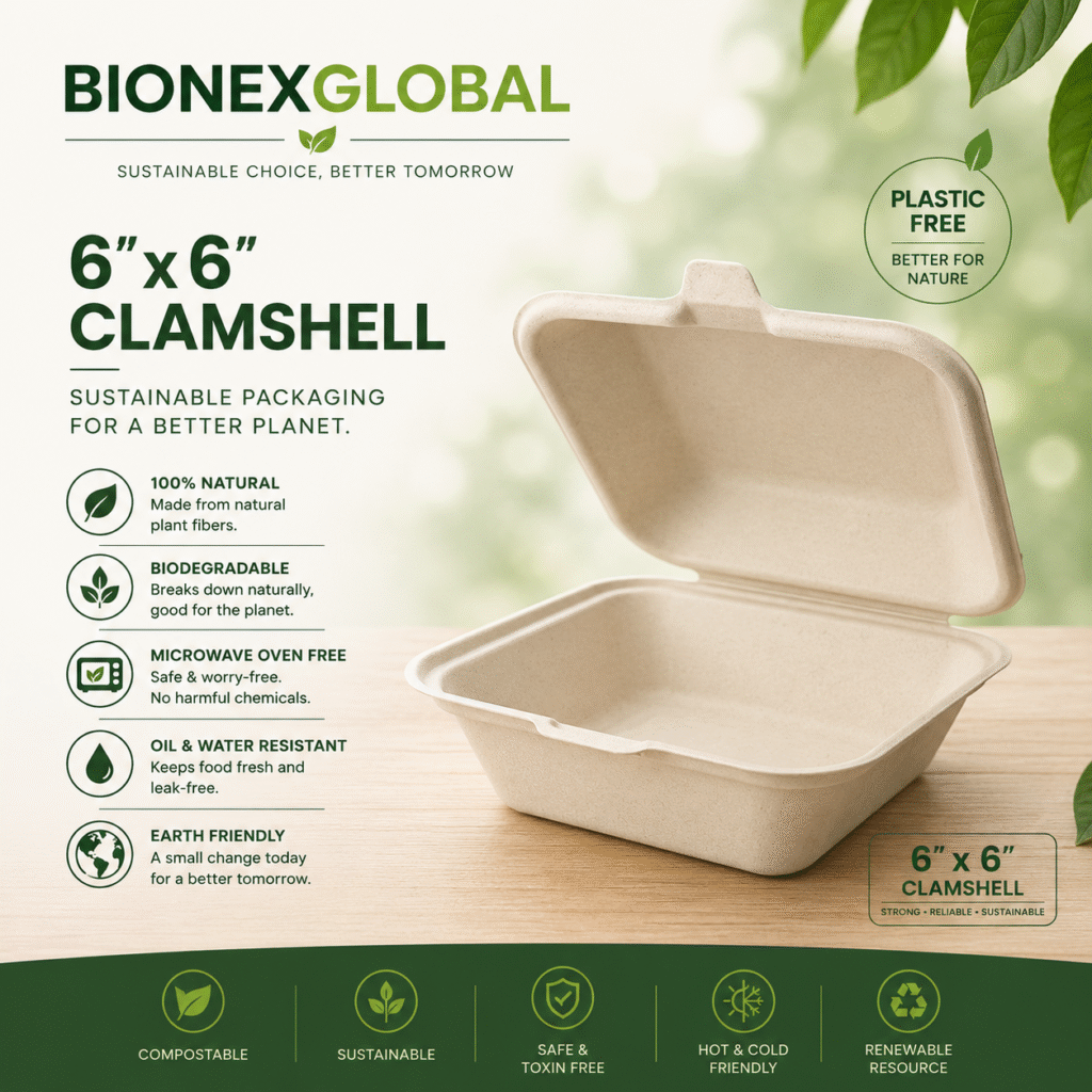 6″×6″ Clamshell Box