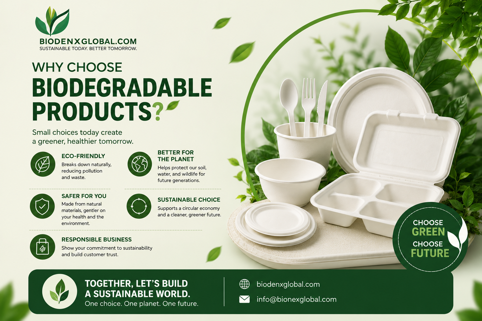 Biodegradable bagasse tableware