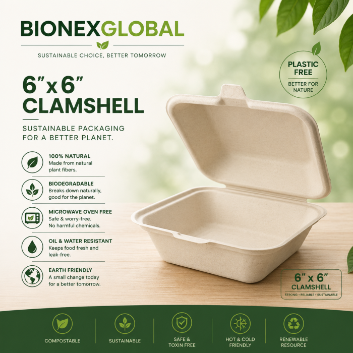 6*6 clamshell